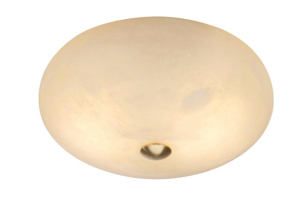 Alabaster Deckenlampe Donut Creme LED