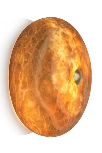 Alabaster Wandlampe Donut Terra LED